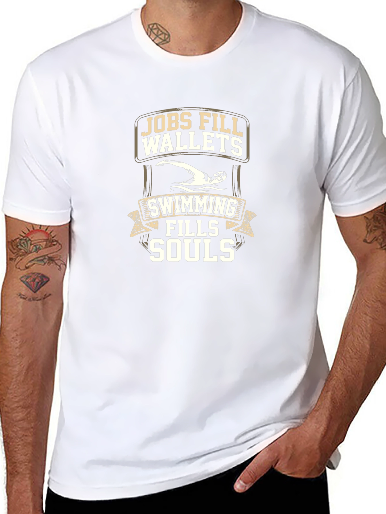 Swimming Fills Souls T-Shirt
