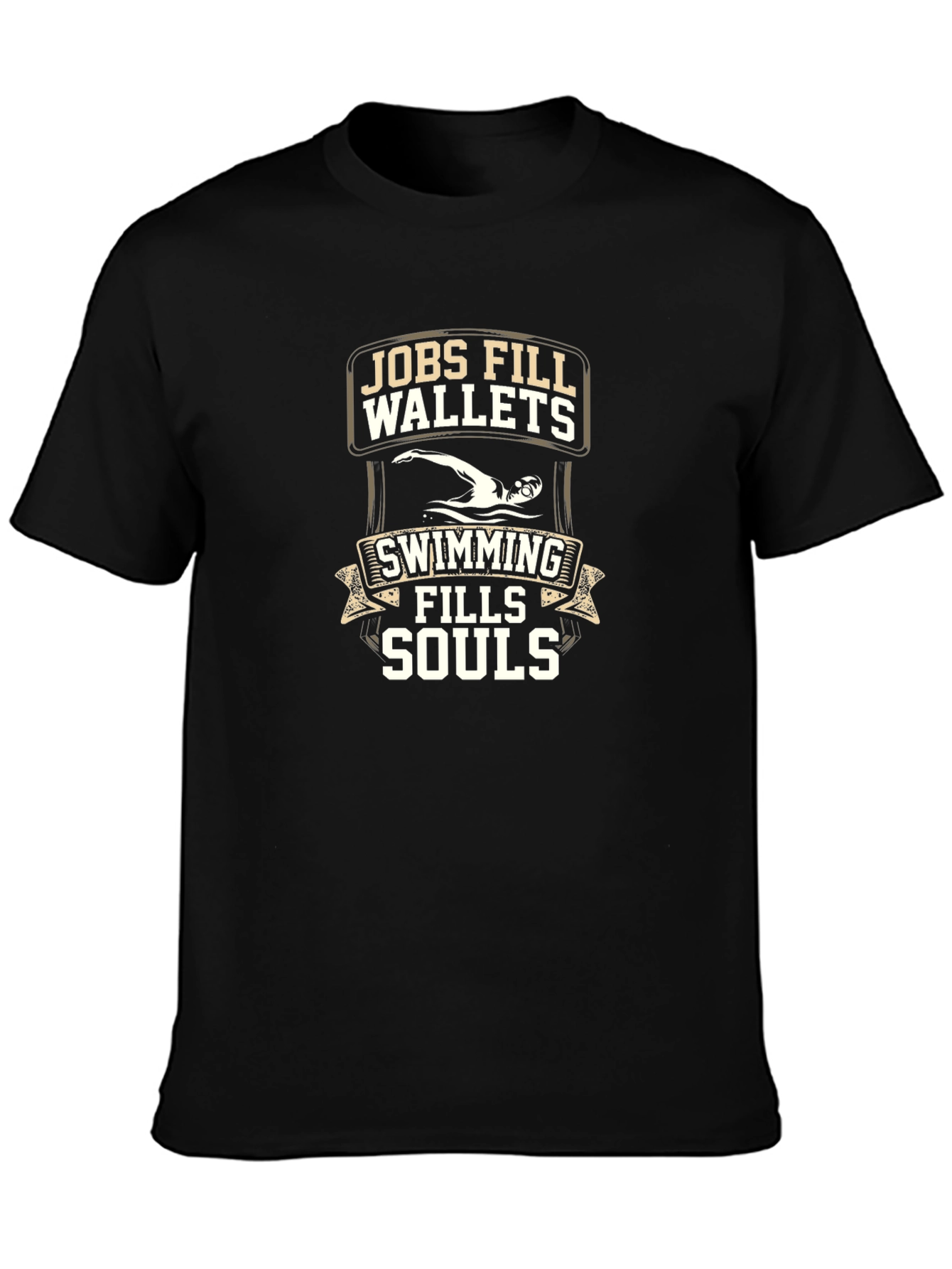 Swimming Fills Souls T-Shirt