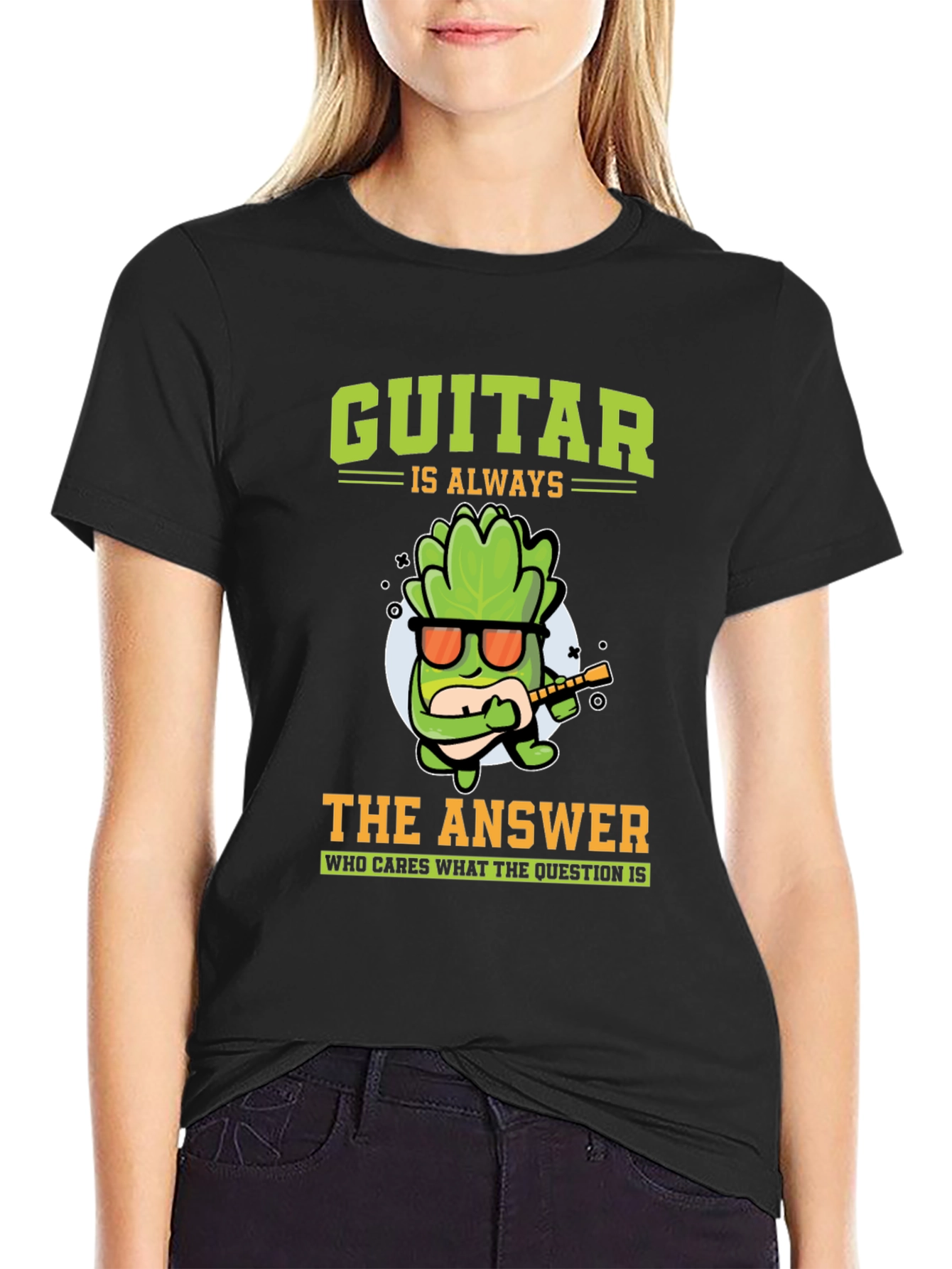 Guitar Is Always The Answer Graphic T-Shirt