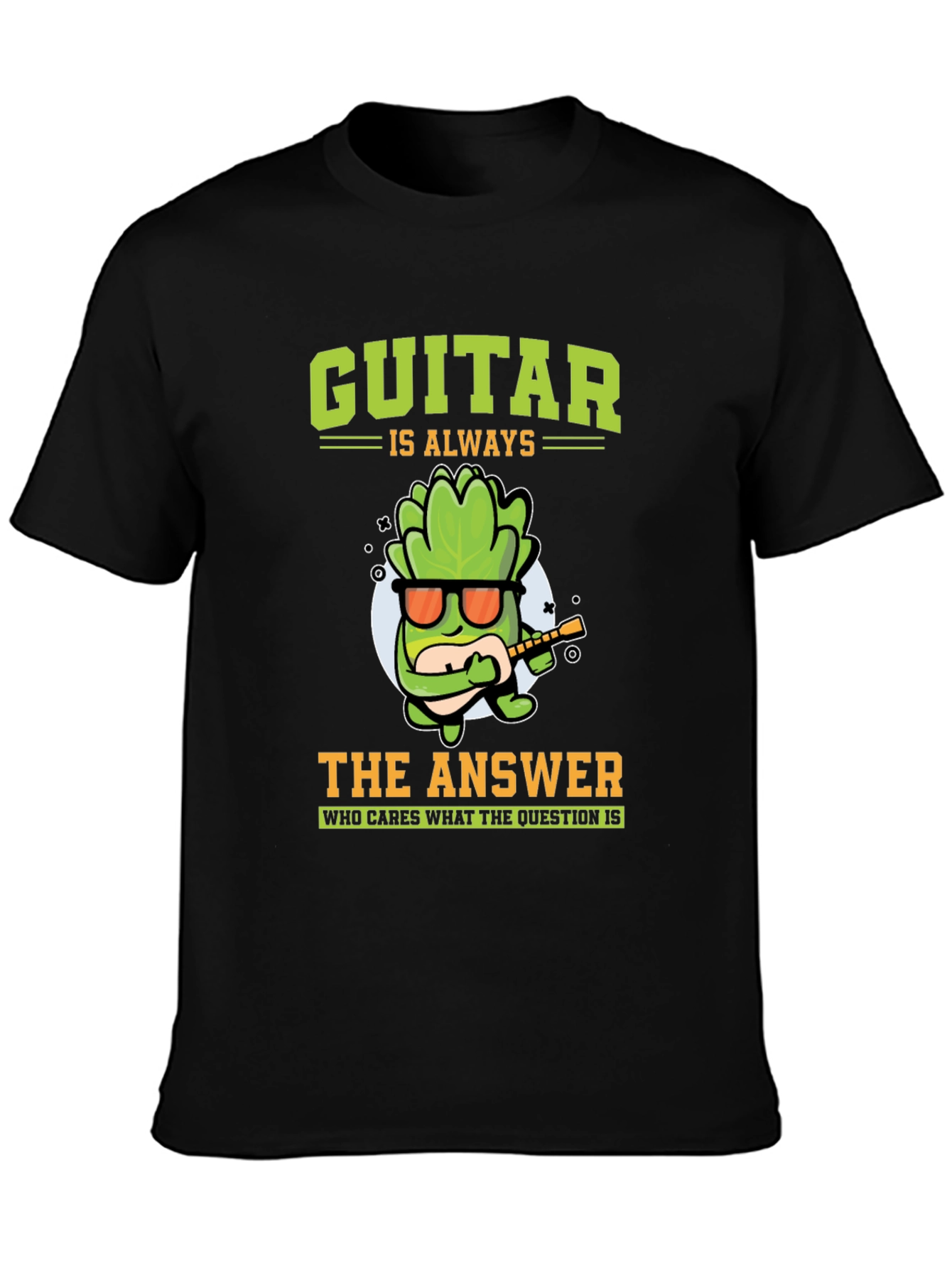Guitar Is Always The Answer Graphic T-Shirt
