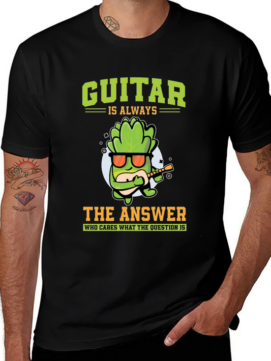 Guitar Is Always The Answer Graphic T-Shirt