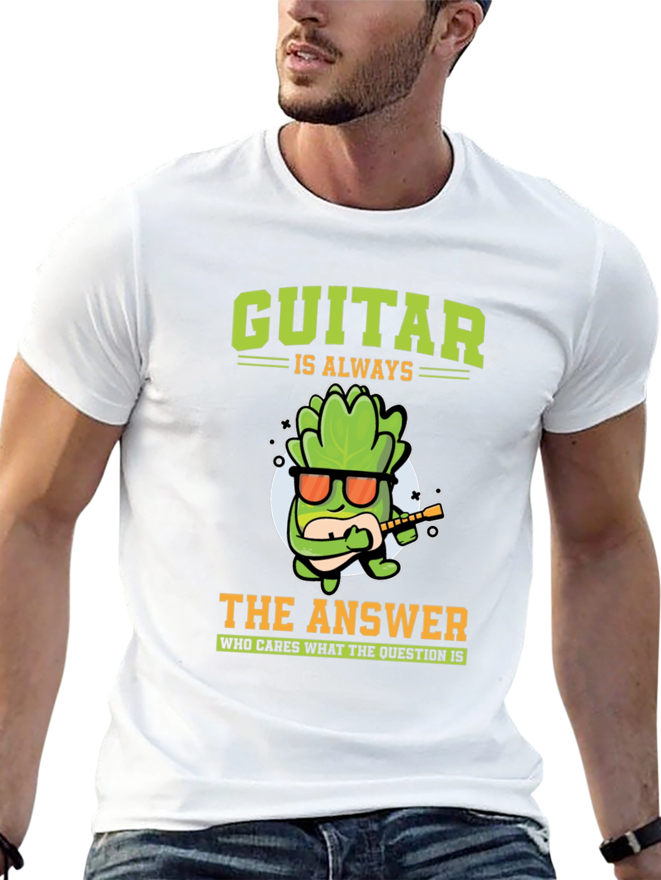 Guitar Is Always The Answer Graphic T-Shirt