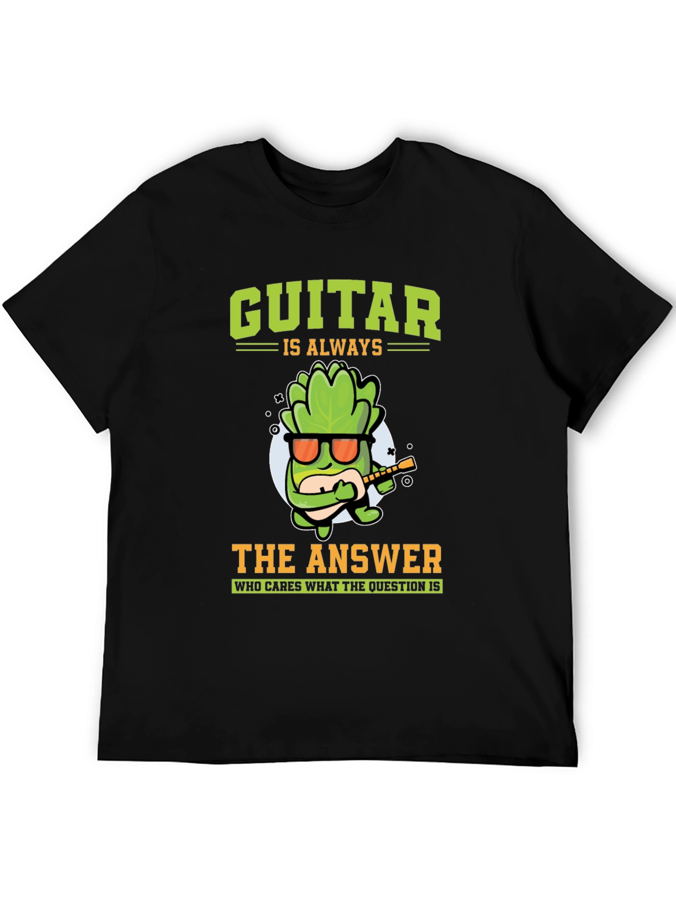 Guitar Is Always The Answer Graphic T-Shirt