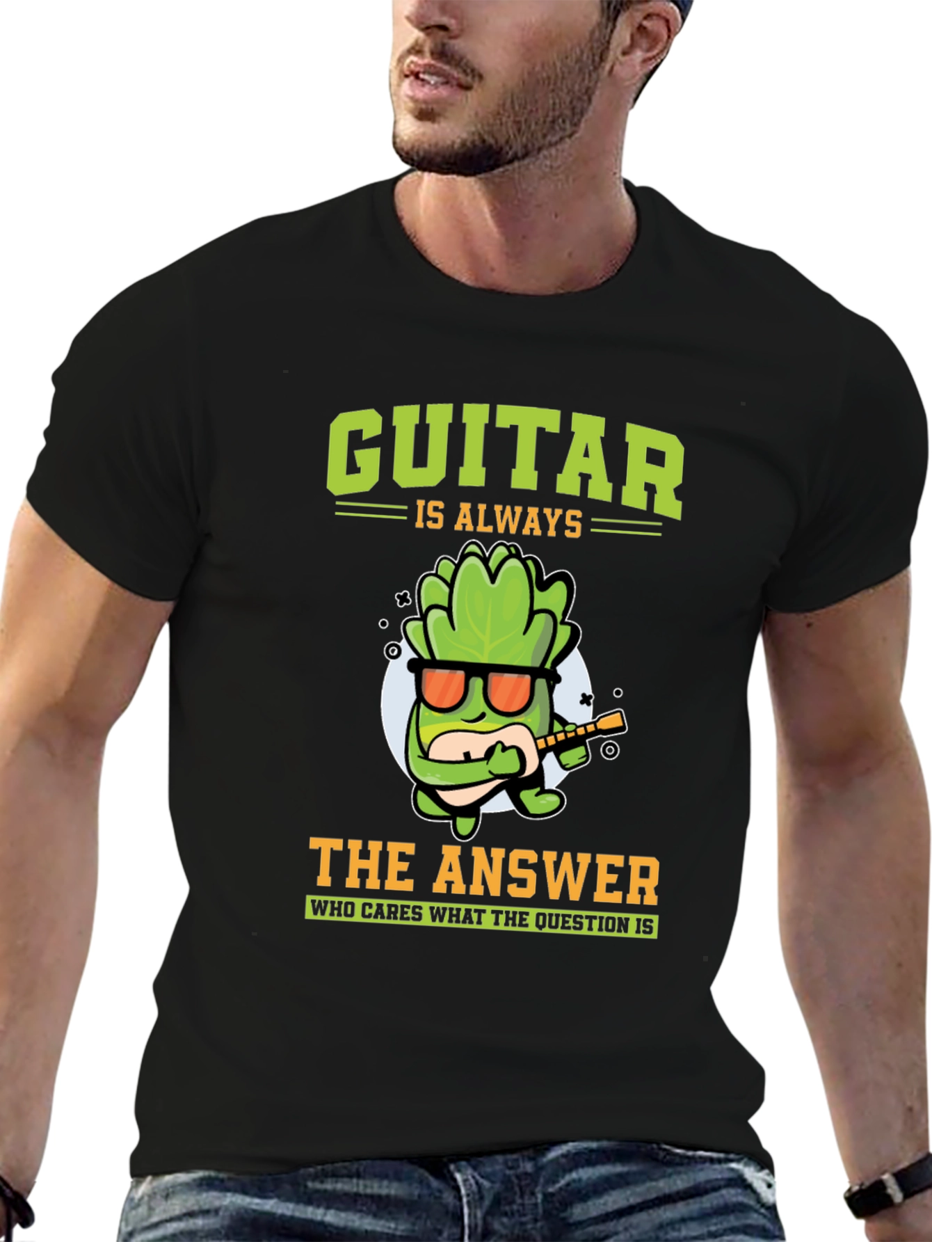 Guitar Is Always The Answer Graphic T-Shirt