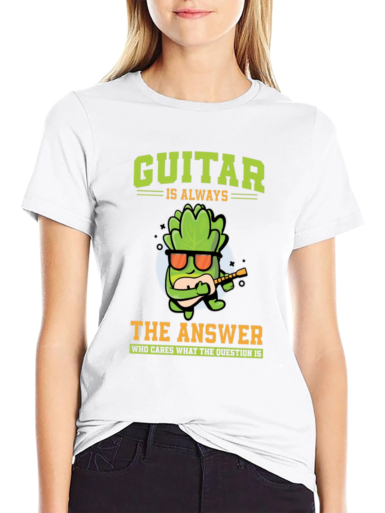 Guitar Is Always The Answer Graphic T-Shirt