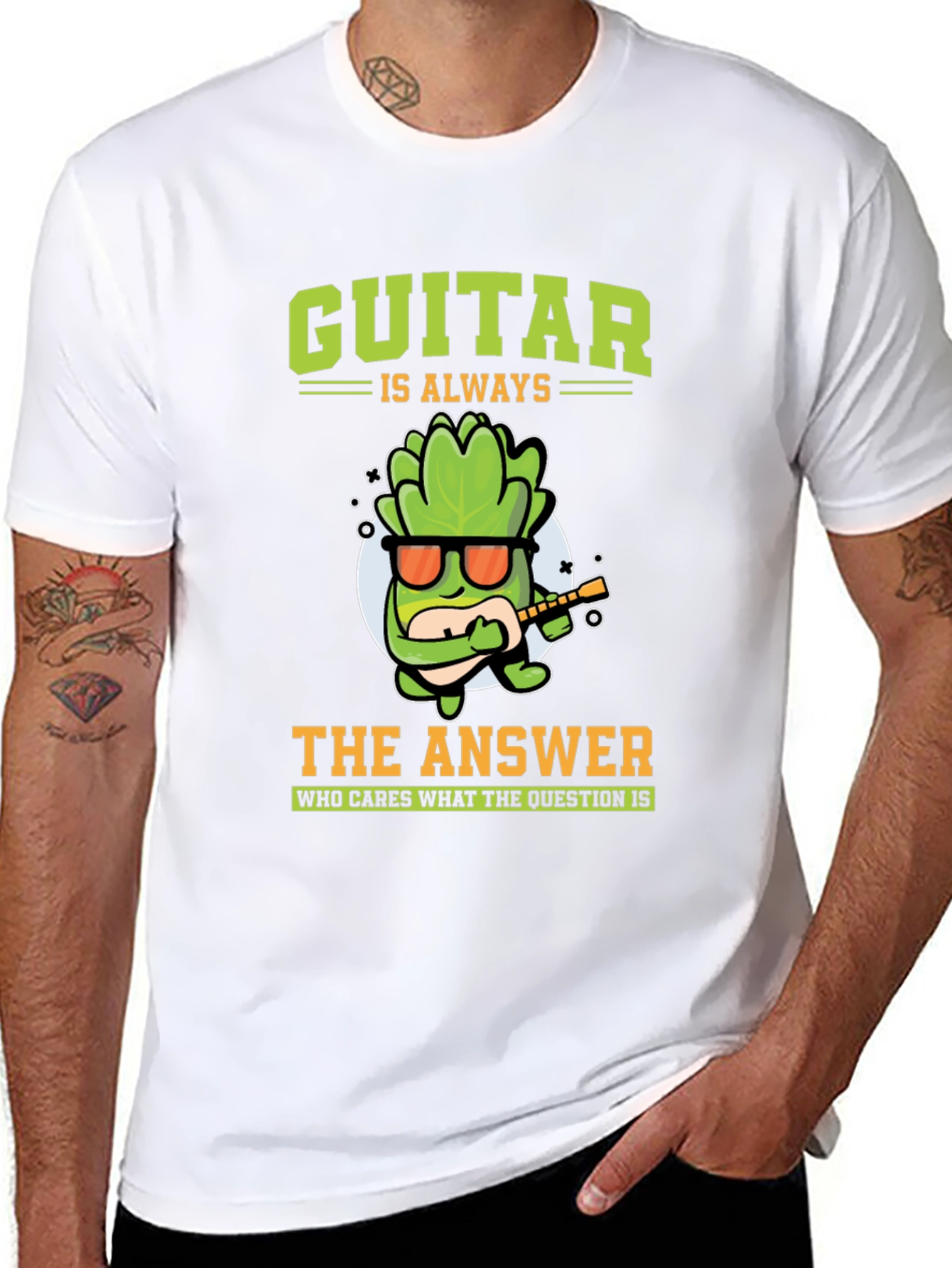 Guitar Is Always The Answer Graphic T-Shirt