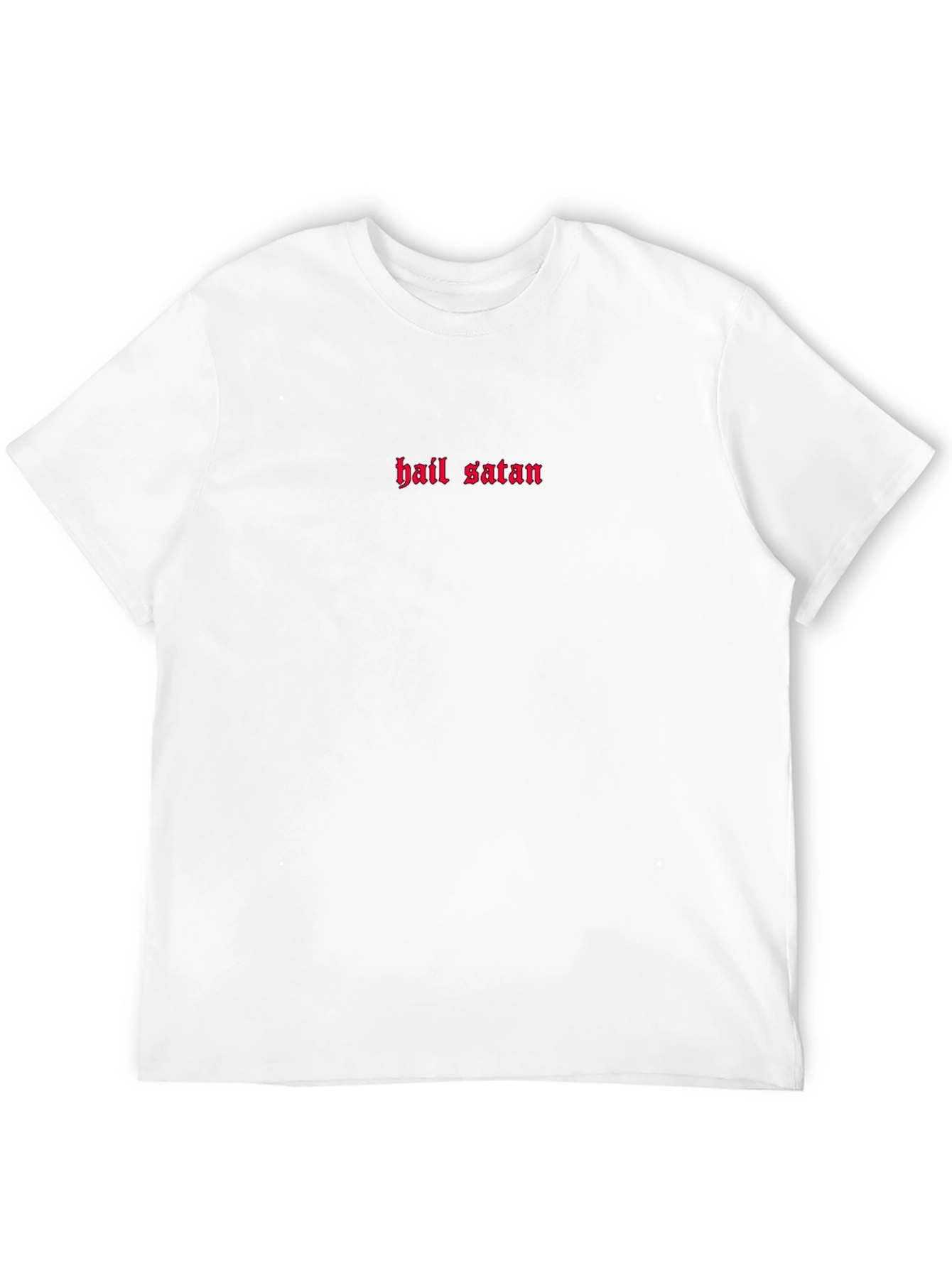 Hail Satan Graphic Tee - Black Crew Neck