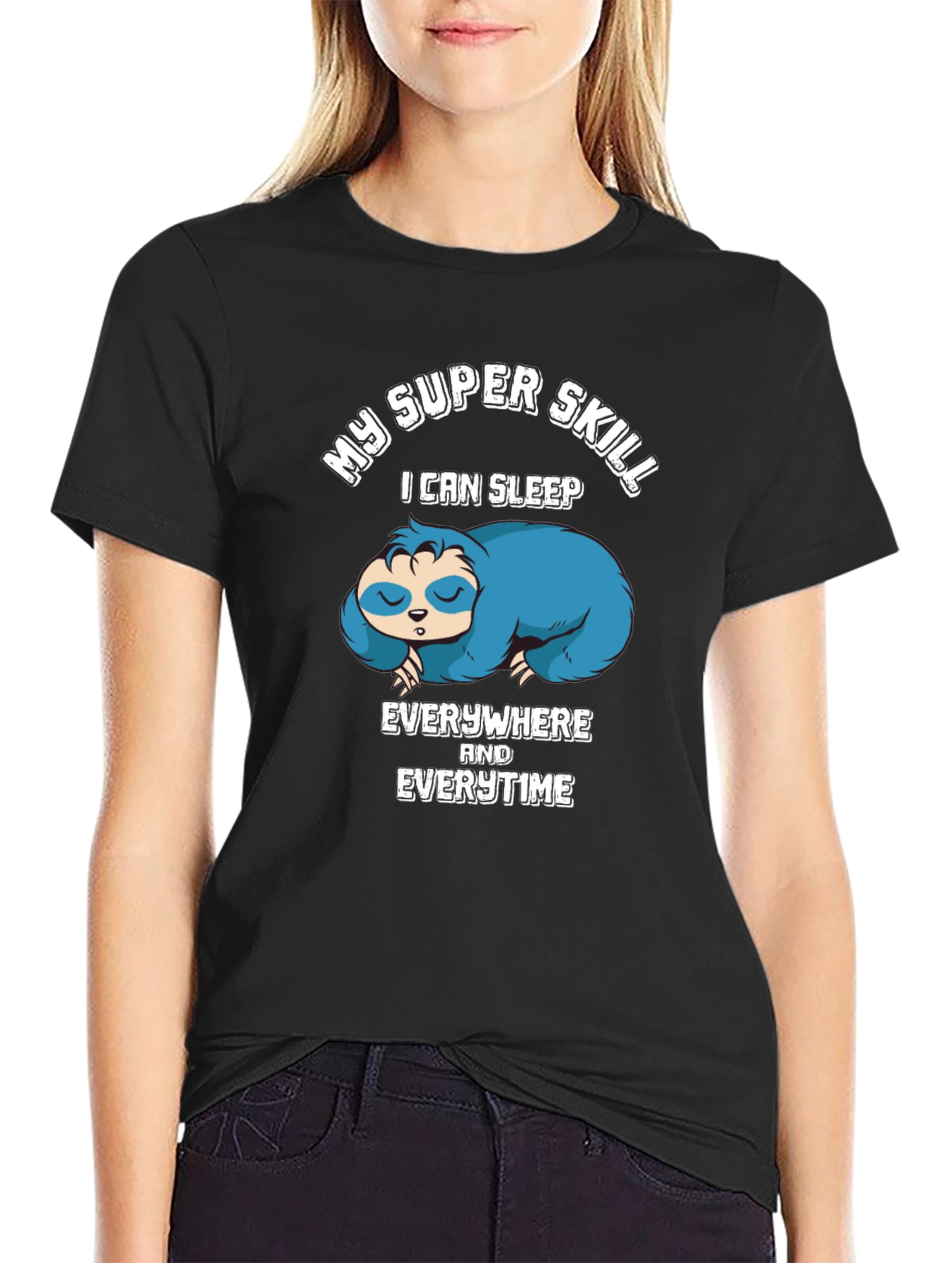 My Super Skill Sloth Graphic T-Shirt