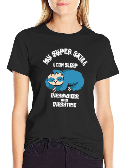 My Super Skill Sloth Graphic T-Shirt