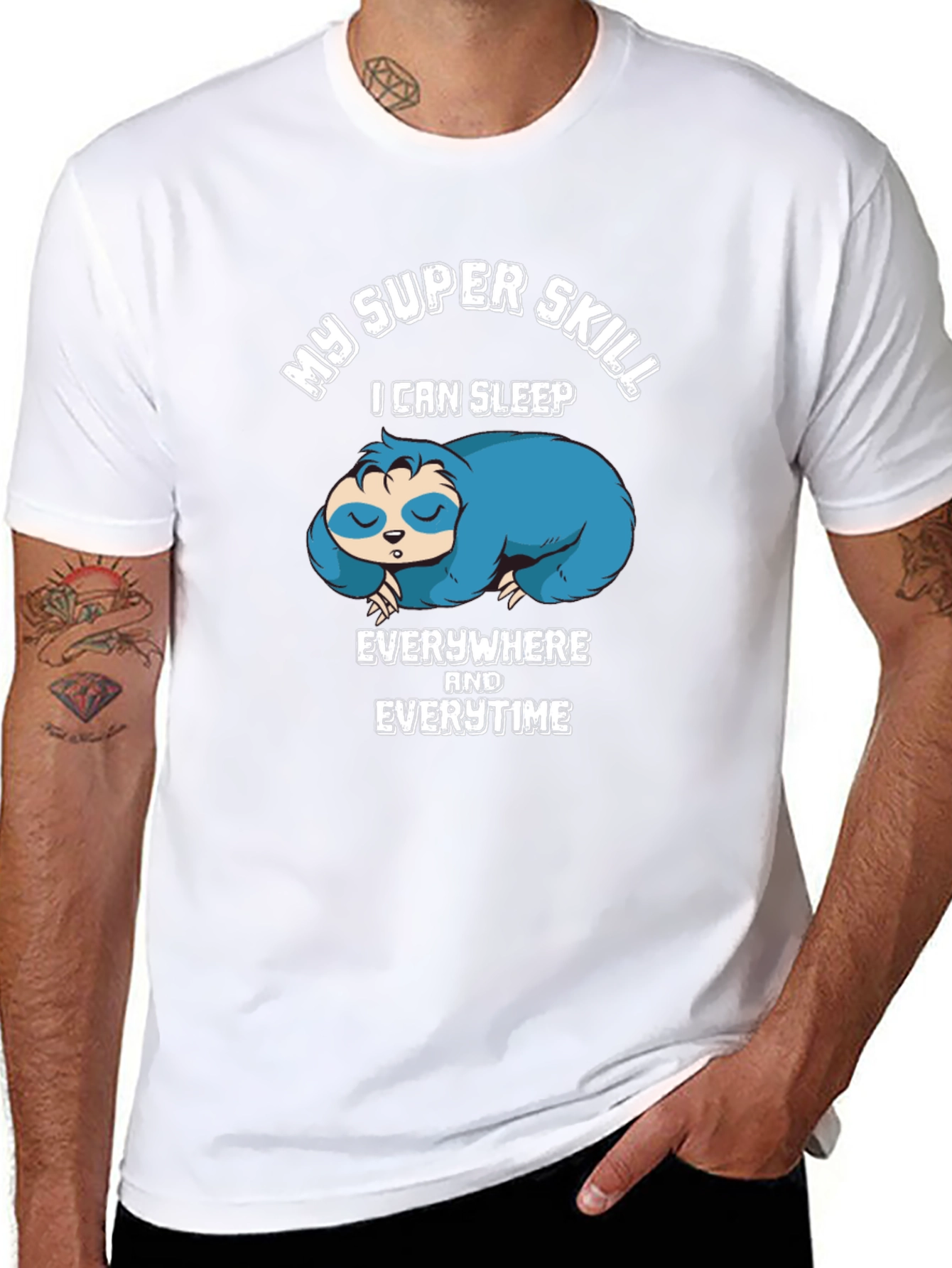 My Super Skill Sloth Graphic T-Shirt