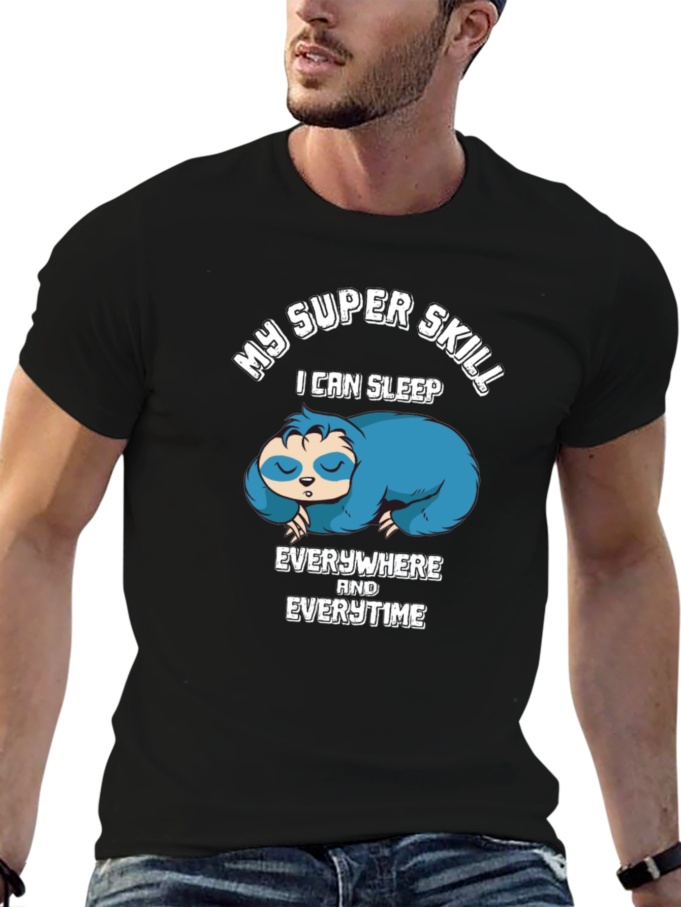 My Super Skill Sloth Graphic T-Shirt