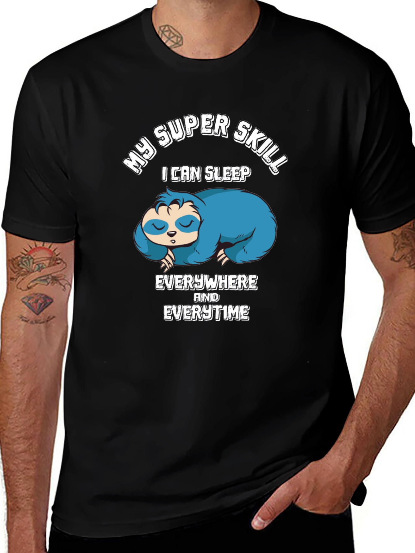 My Super Skill Sloth Graphic T-Shirt