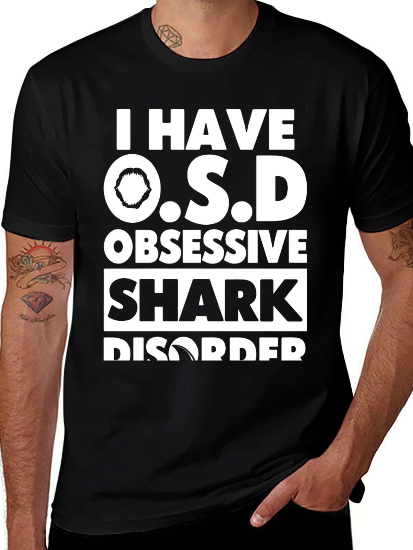 I Have O.S.D Shark Disorder Graphic Tee