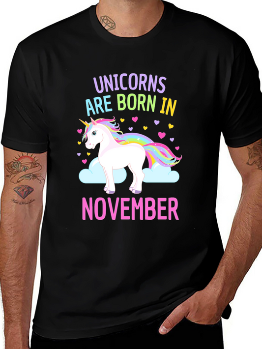 Unicorns Are Born In November T-Shirt