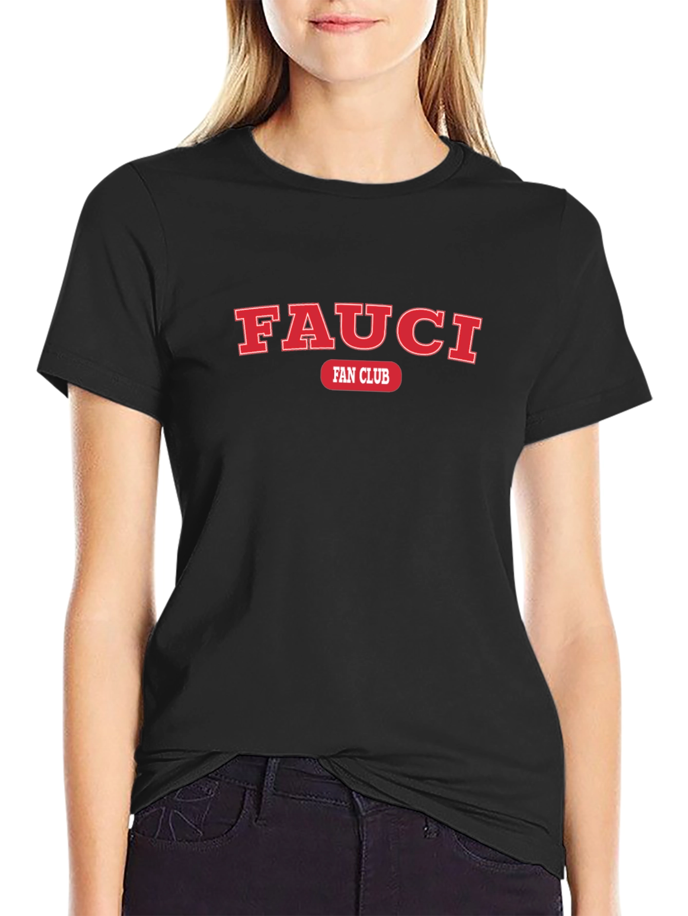 Fauci Fan Club T-Shirt - Black Graphic Tee
