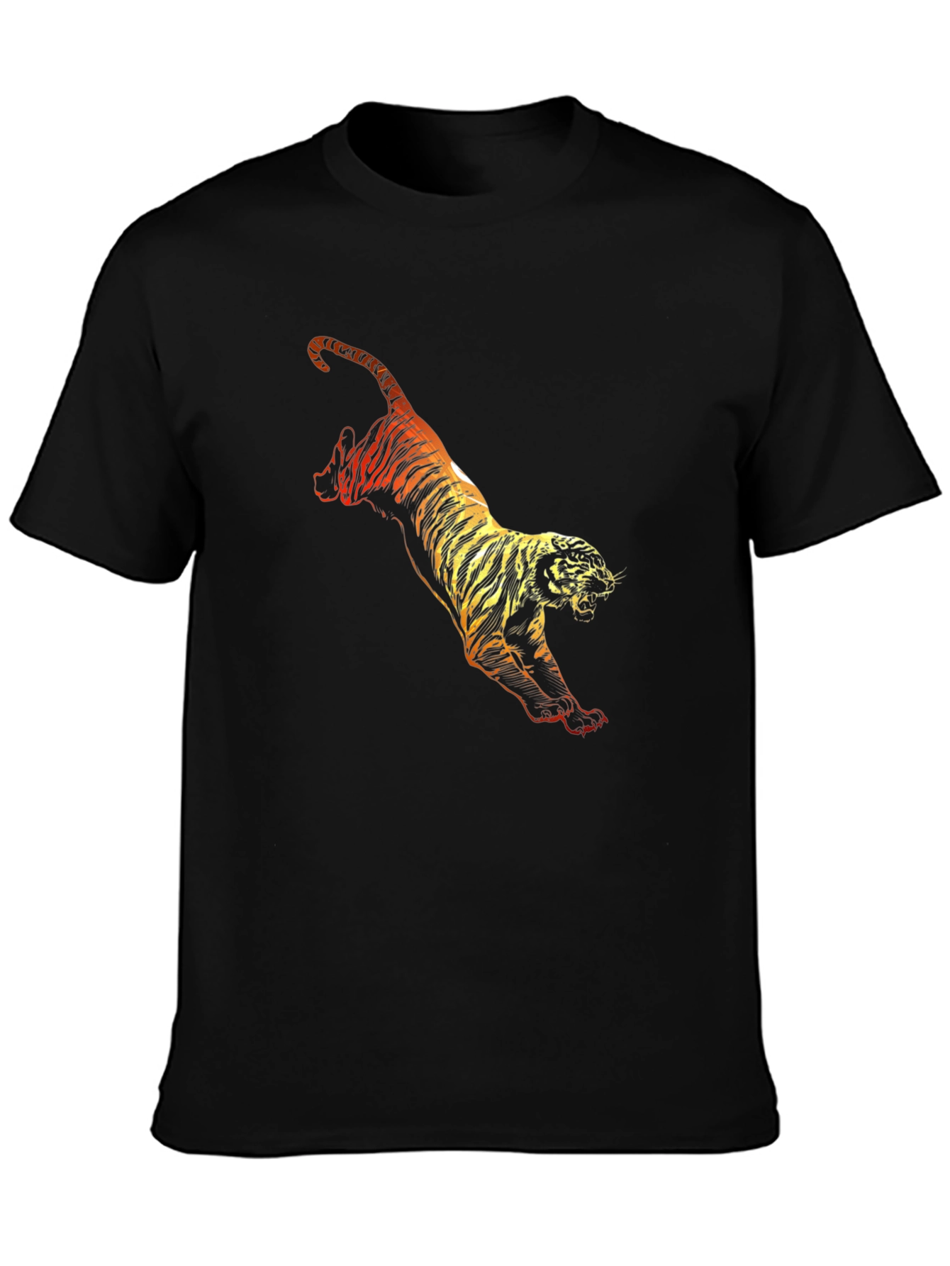 Black Tiger Graphic Tee - Fierce Style