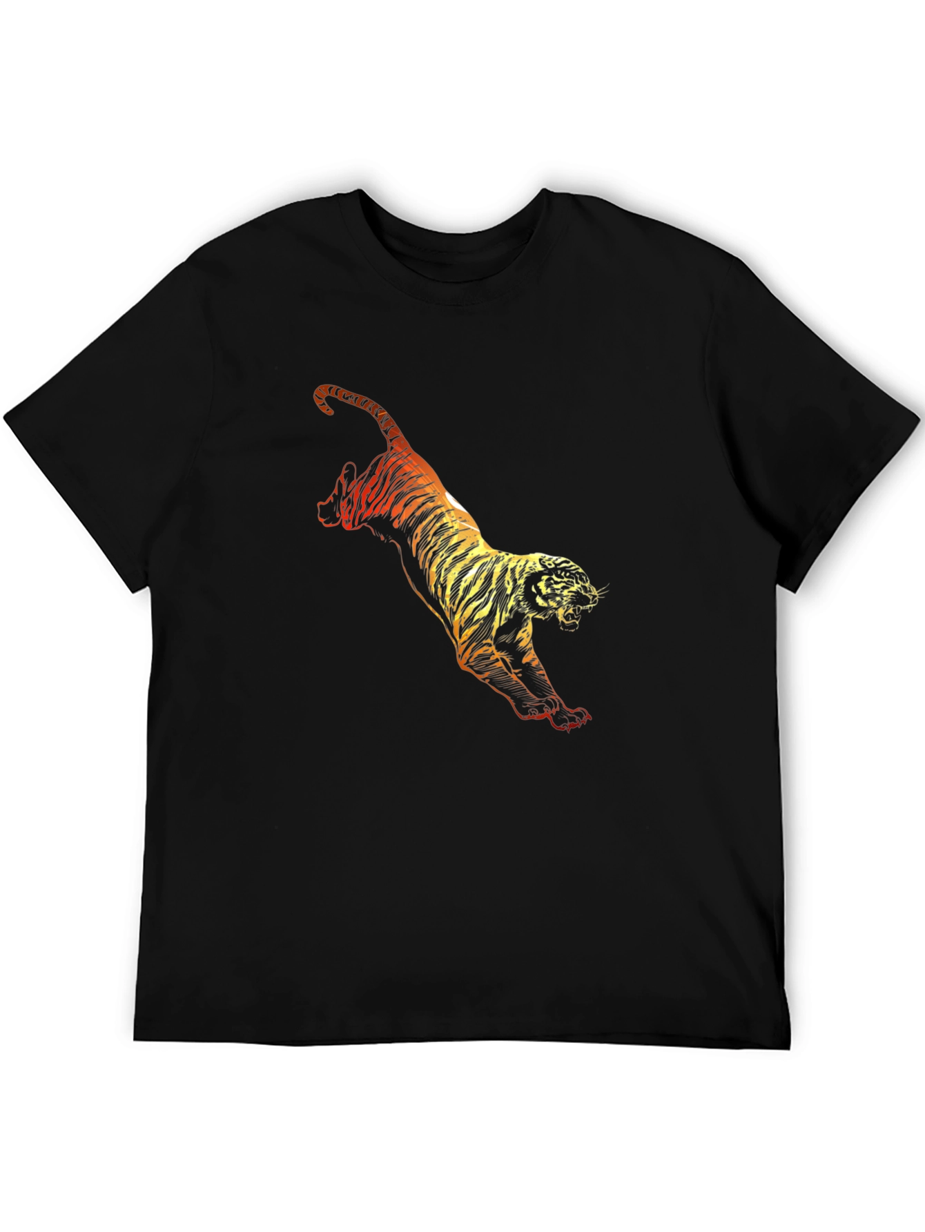 Black Tiger Graphic Tee - Fierce Style