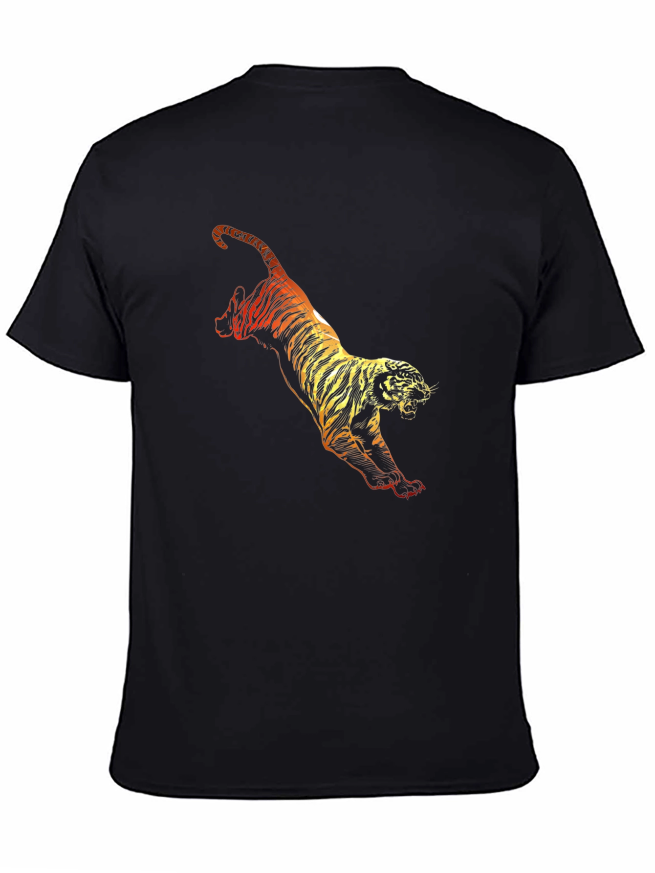 Black Tiger Graphic Tee - Fierce Style