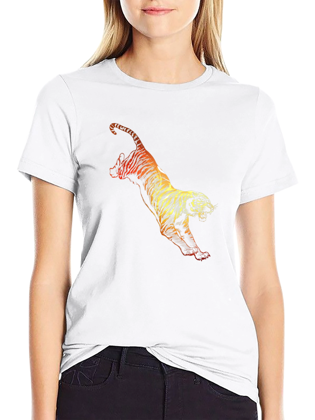 Black Tiger Graphic Tee - Fierce Style