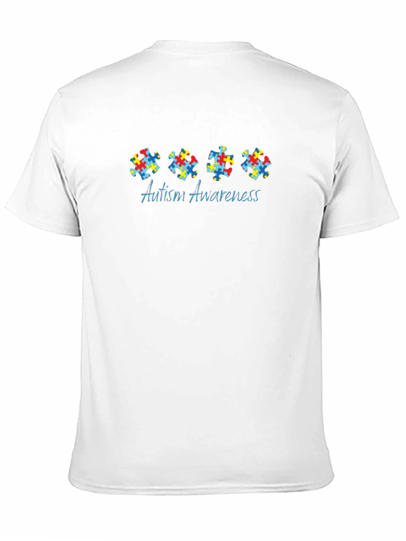 Autism Awareness Puzzle Piece T-Shirt - Black