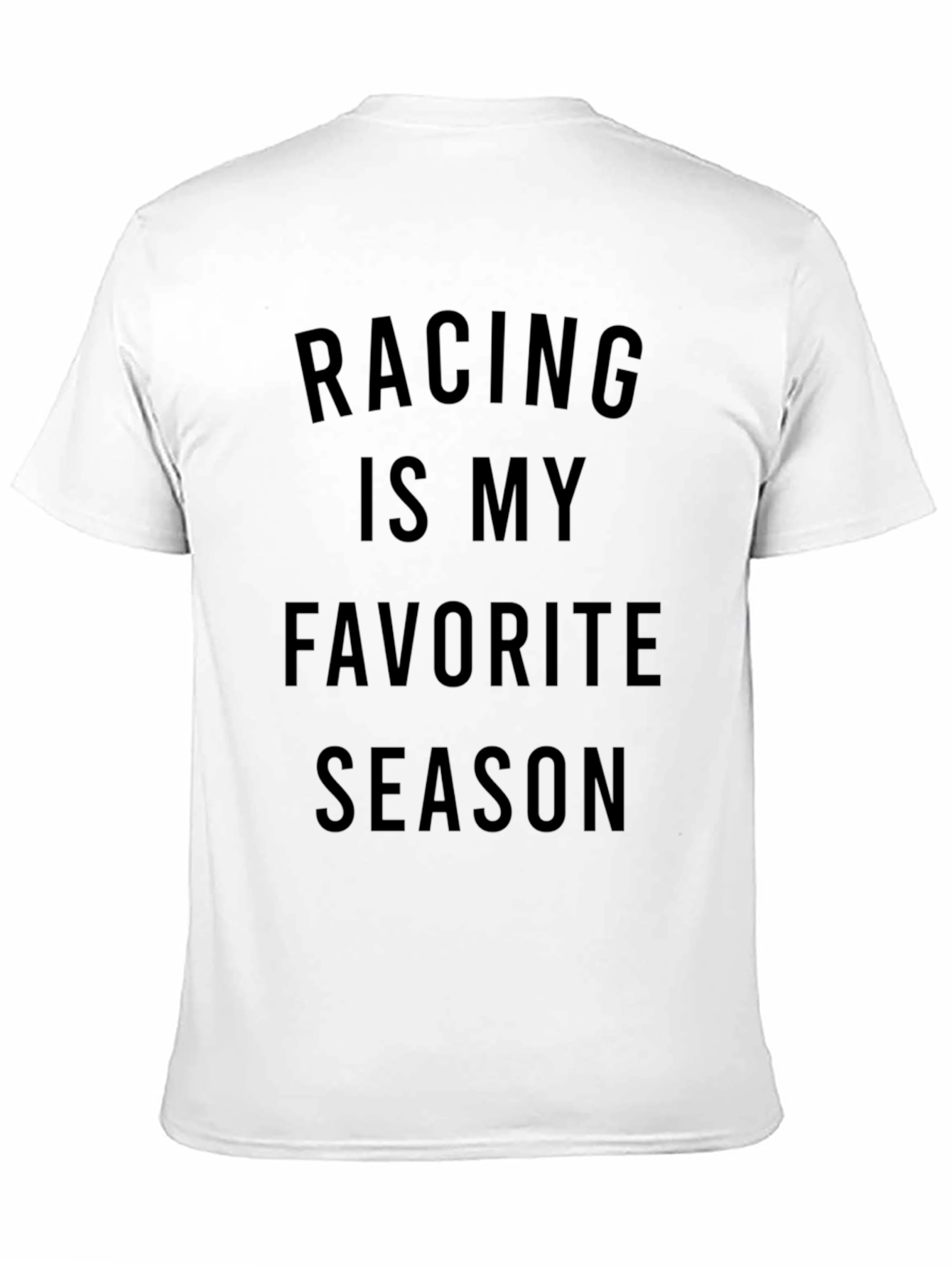Racing Is My Favorite Season Black T-Shirt