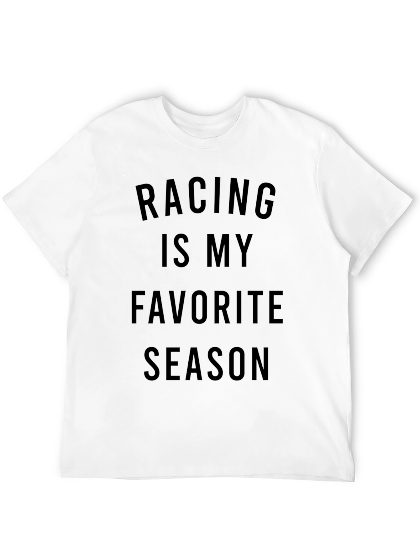 Racing Is My Favorite Season Black T-Shirt