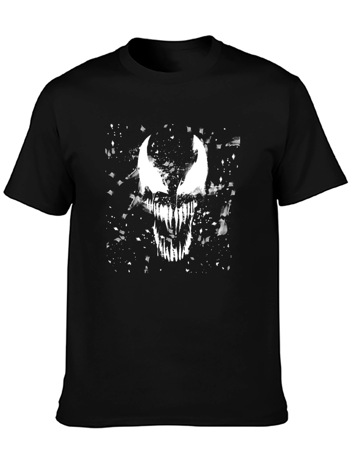 Venom Graphic Print Black T-Shirt
