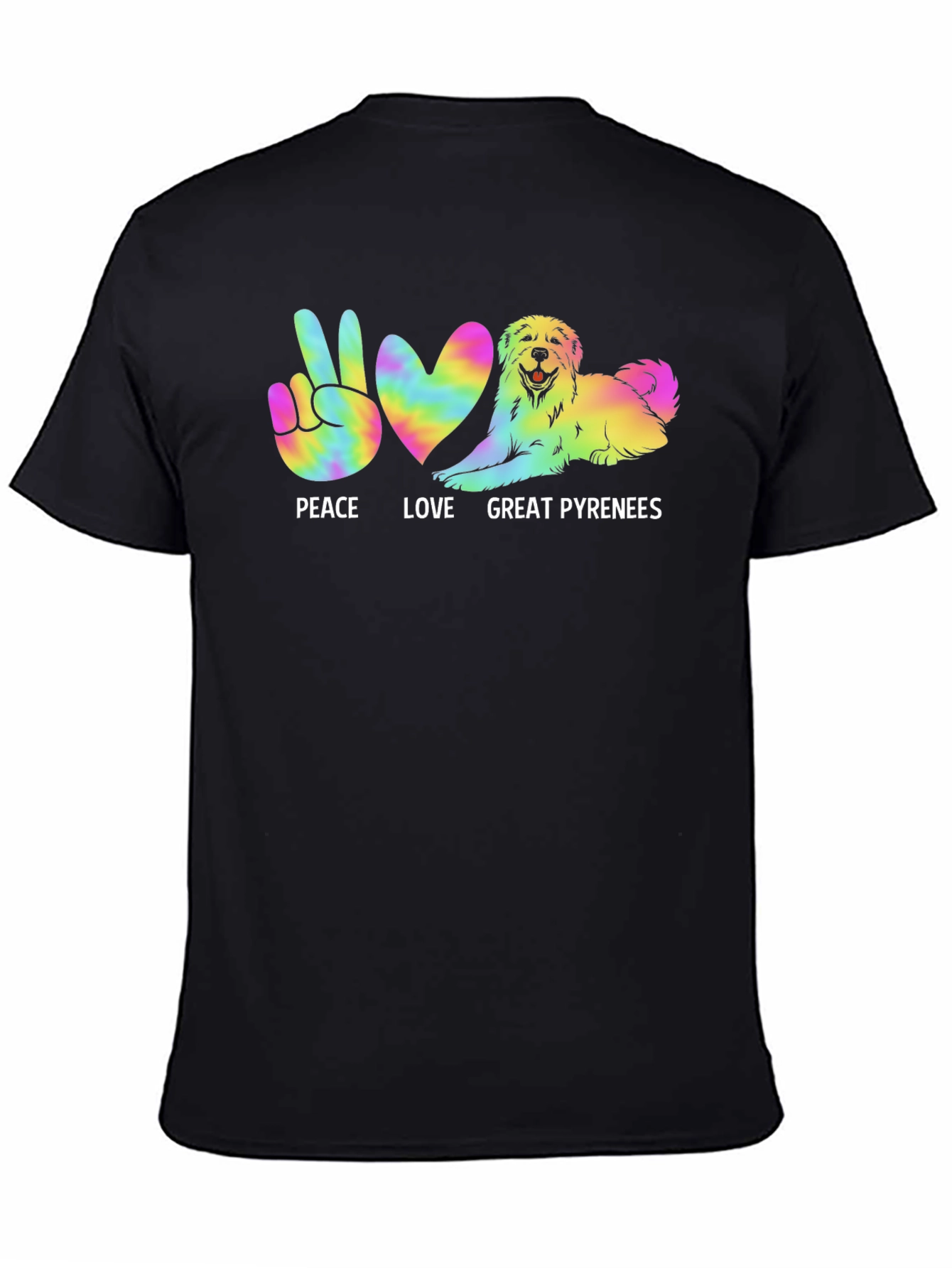 Peace Love Great Pyrenees Dog T-Shirt