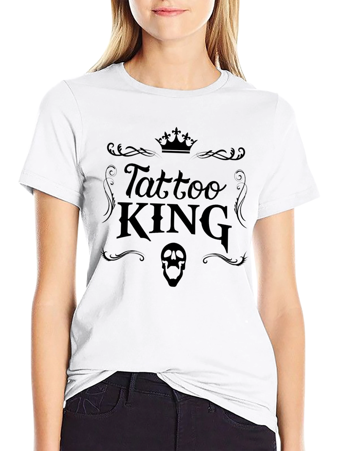 Tattoo King Black Graphic T-Shirt