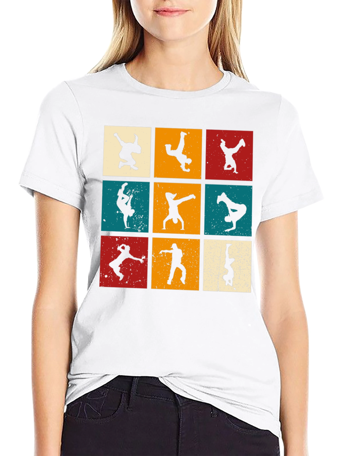 Retro Breakdance Silhouette T-Shirt