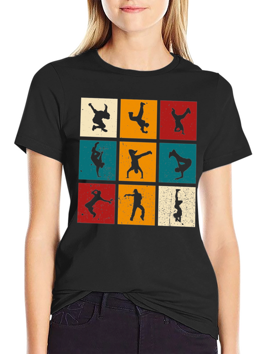 Retro Breakdance Silhouette T-Shirt