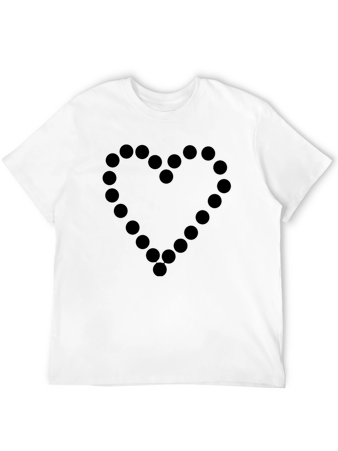 Circle Heart Black T-Shirt