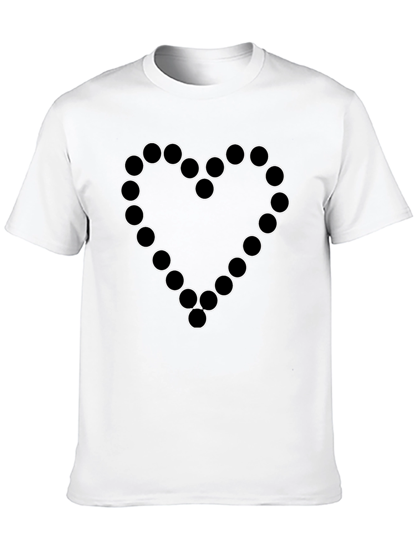 Circle Heart Black T-Shirt