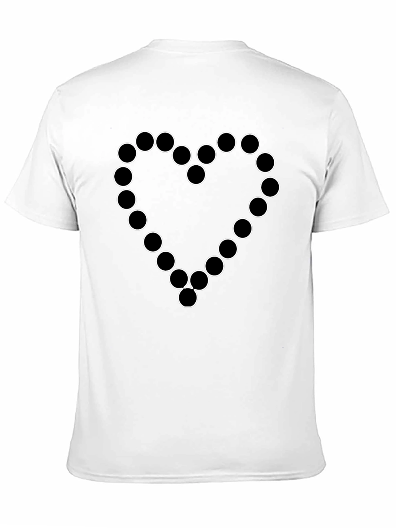 Circle Heart Black T-Shirt