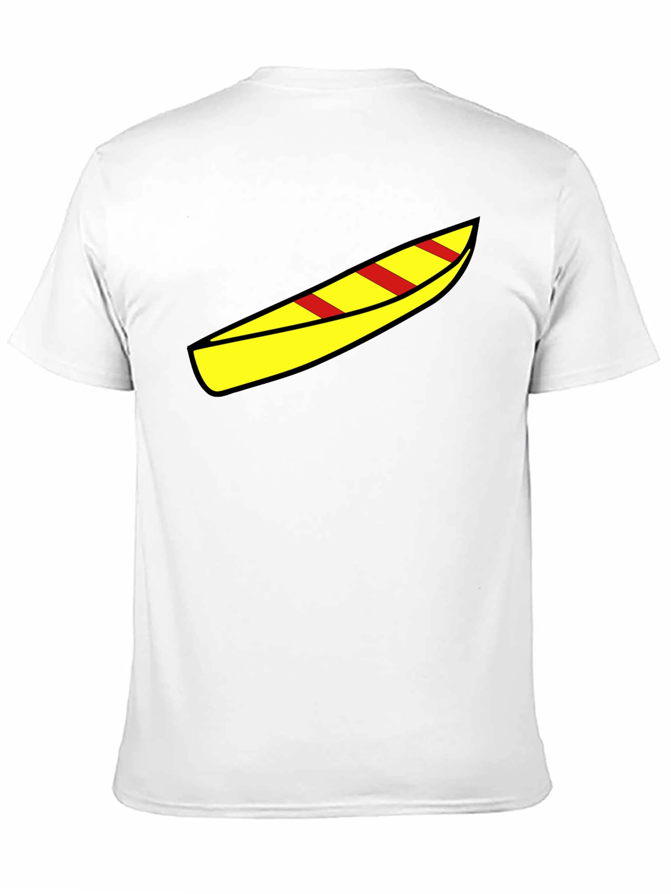 Canoe Graphic Tee - Black Cotton Casual Shirt