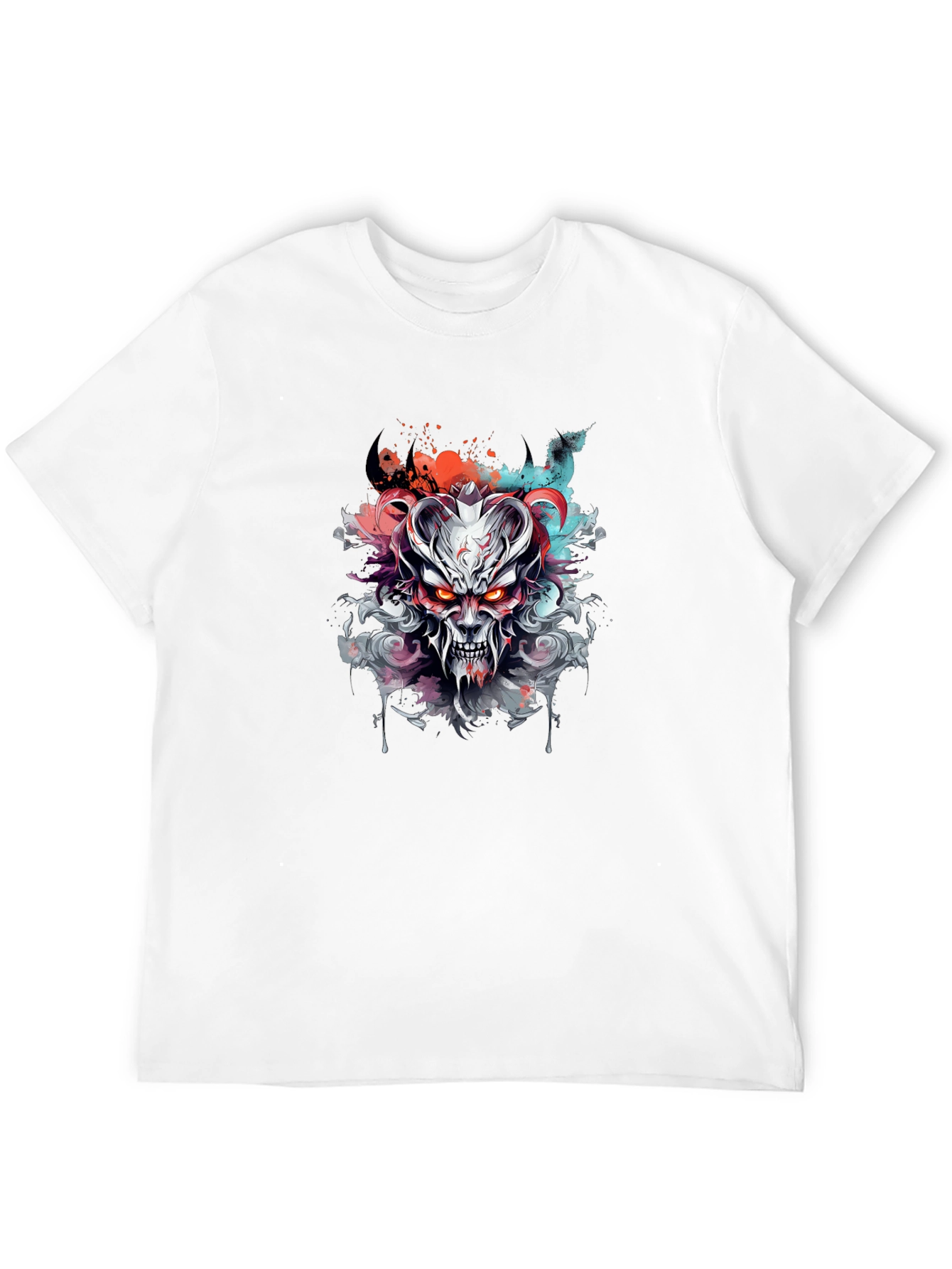 Demon Graphic Tee - Edgy Style