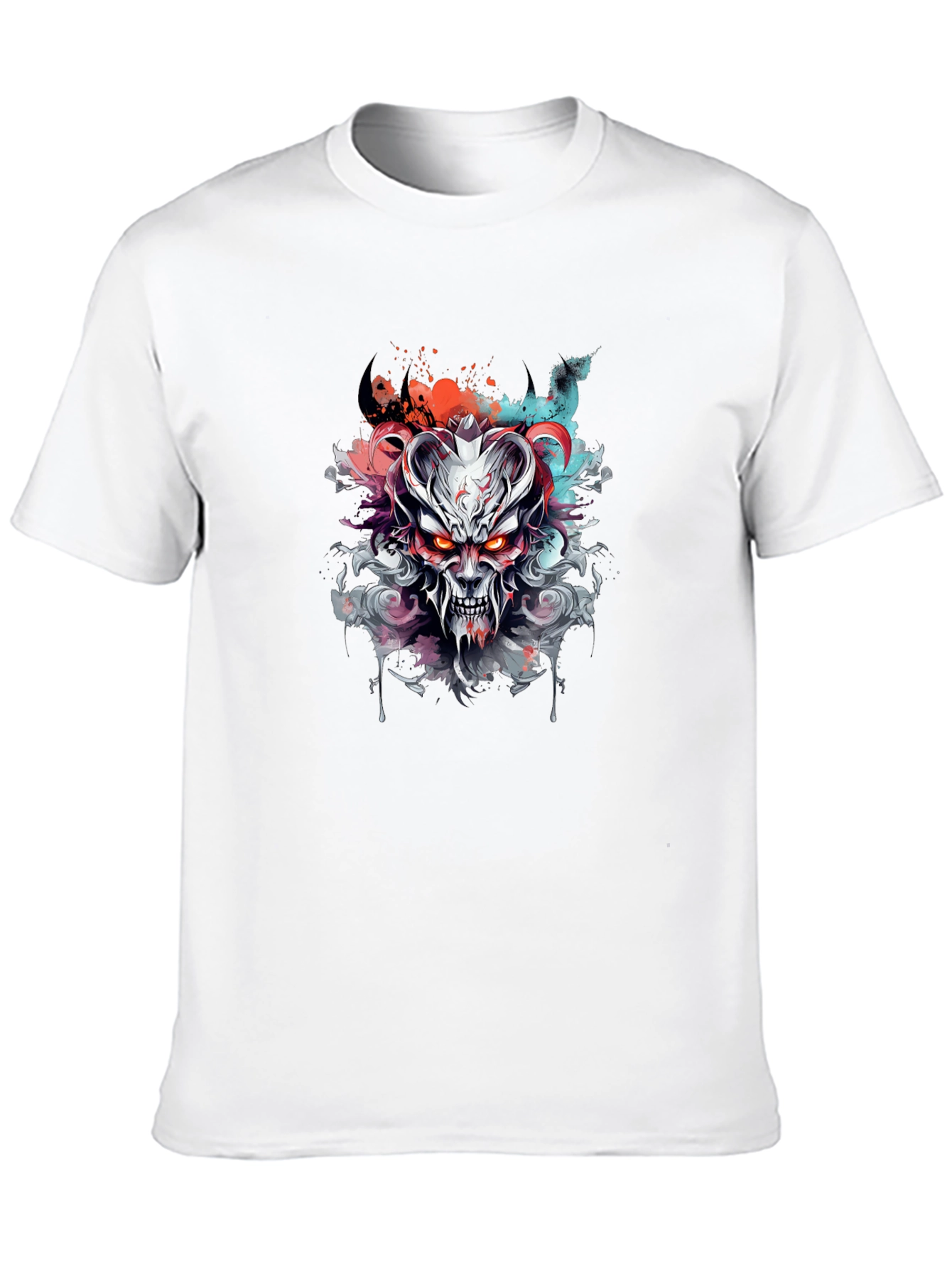 Demon Graphic Tee - Edgy Style