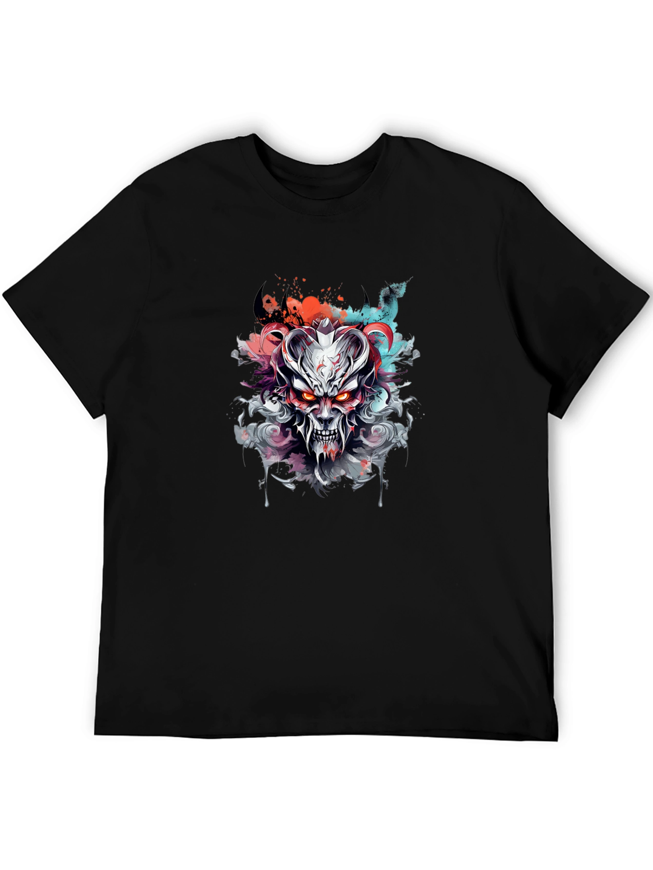 Demon Graphic Tee - Edgy Style