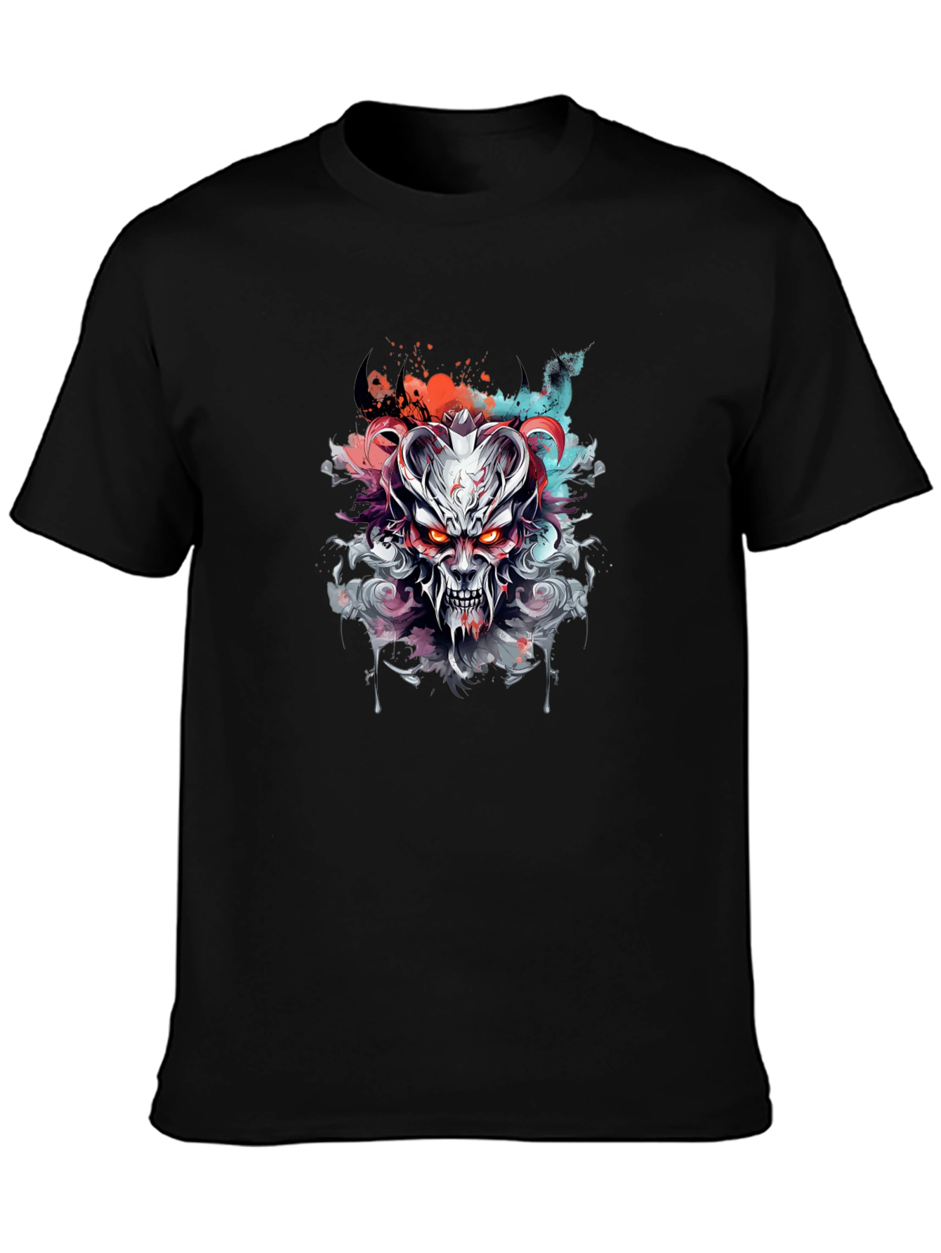 Demon Graphic Tee - Edgy Style