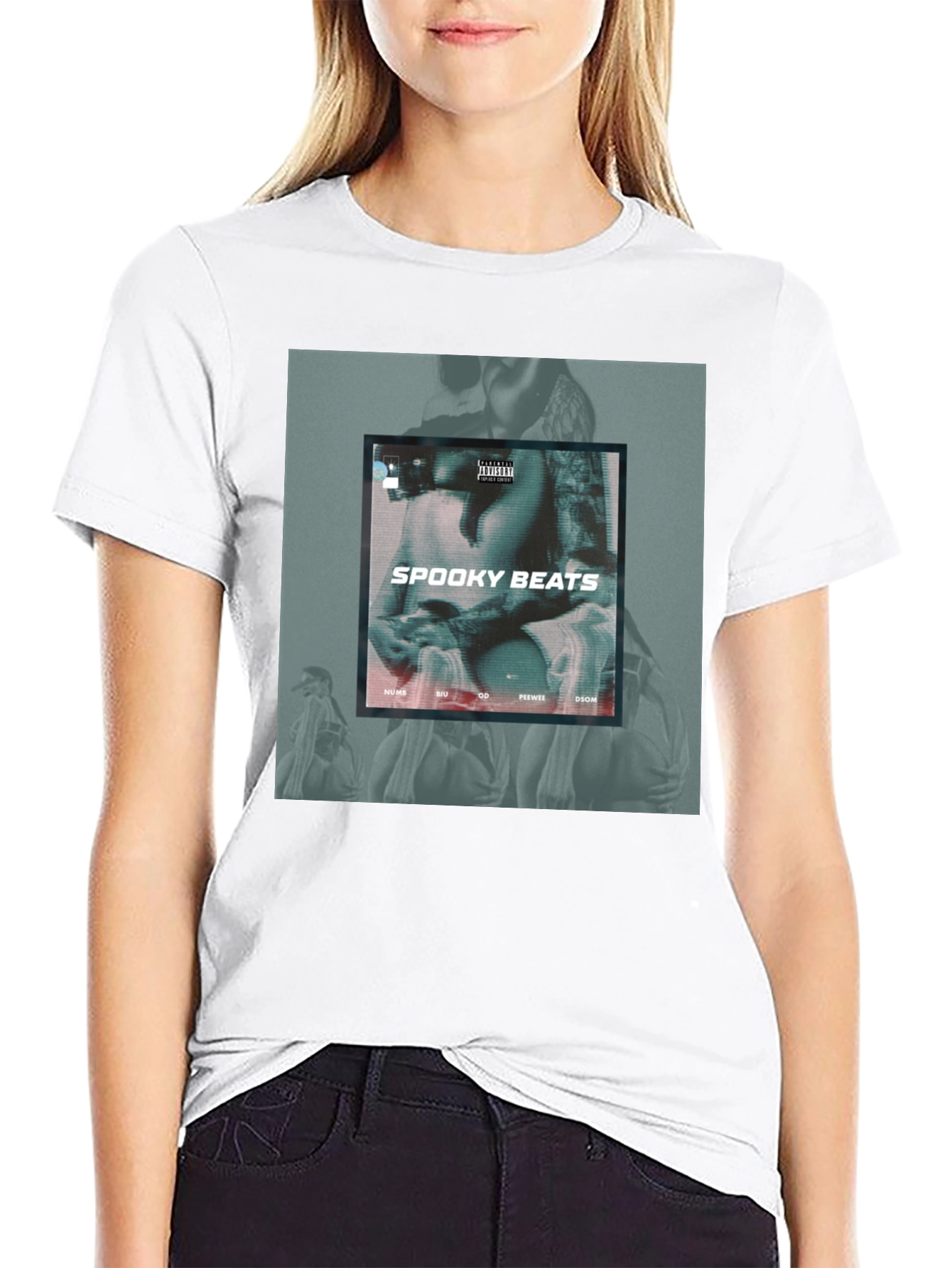 Spooky Beats Black Graphic Tee