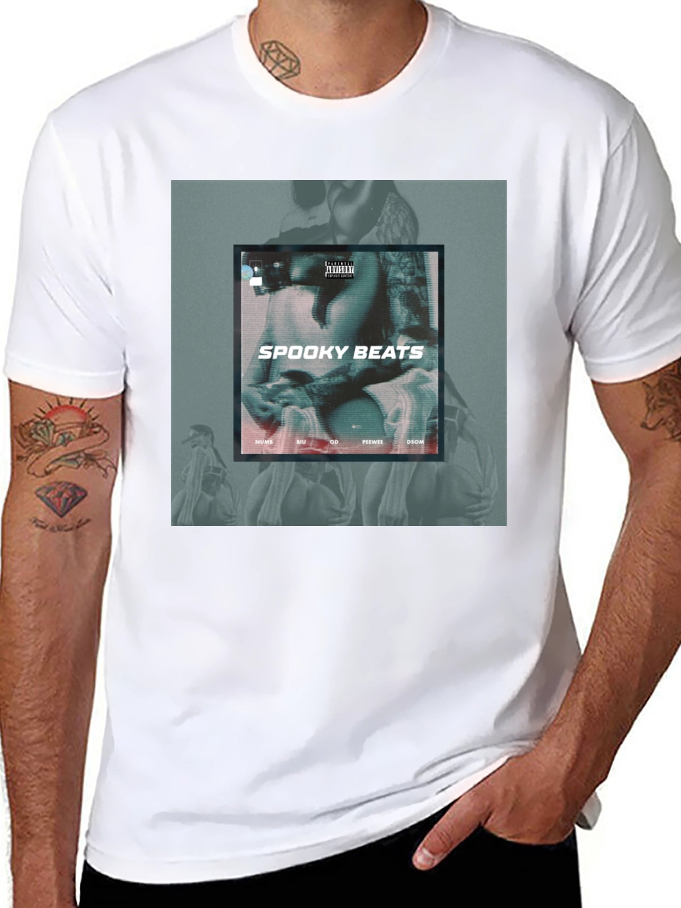 Spooky Beats Black Graphic Tee