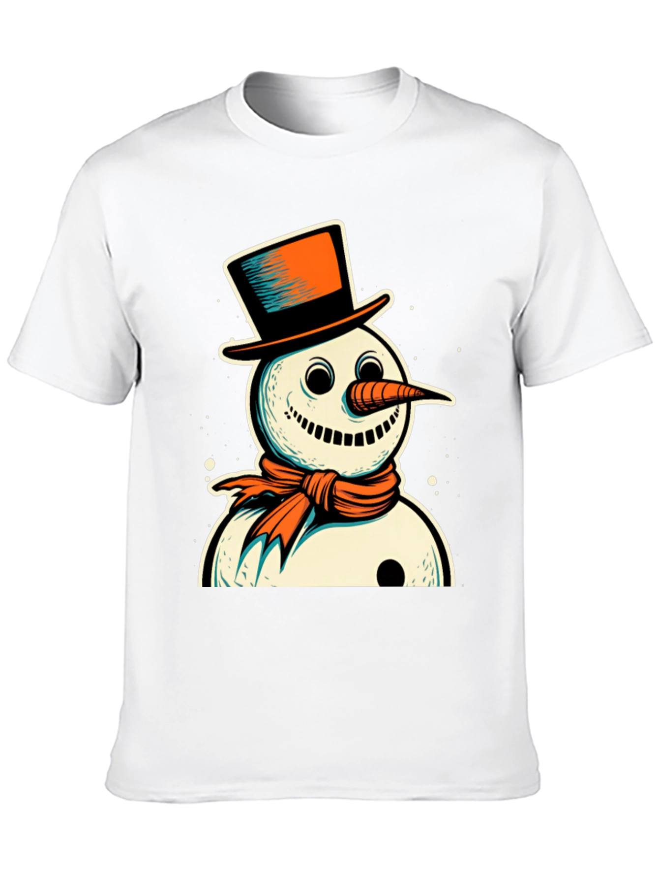 Snowman Graphic Tee - Festive Holiday Style