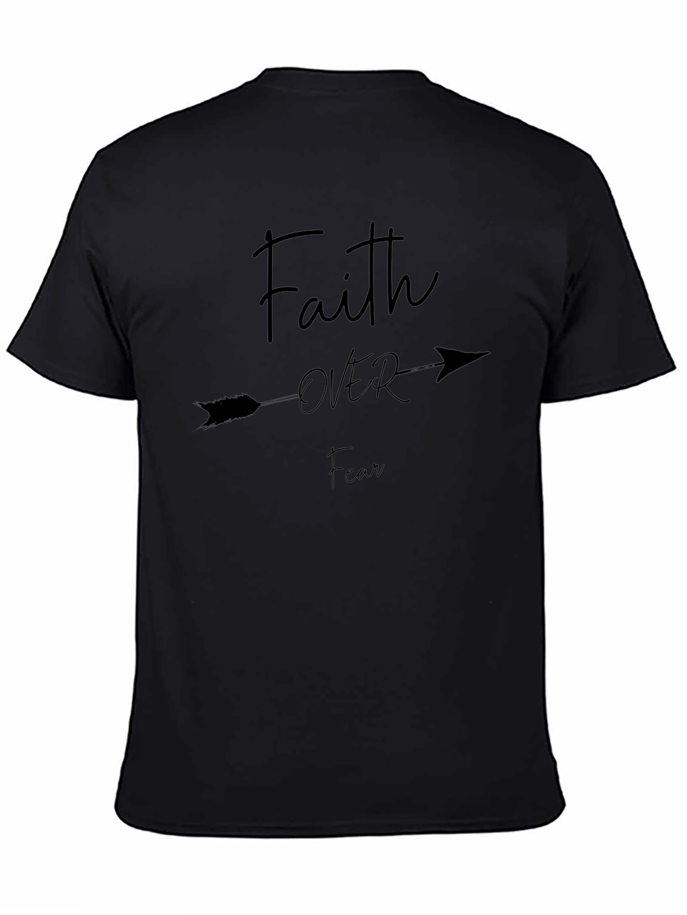 Faith Over Fear Arrow T-Shirt - Religious Graphic Tee