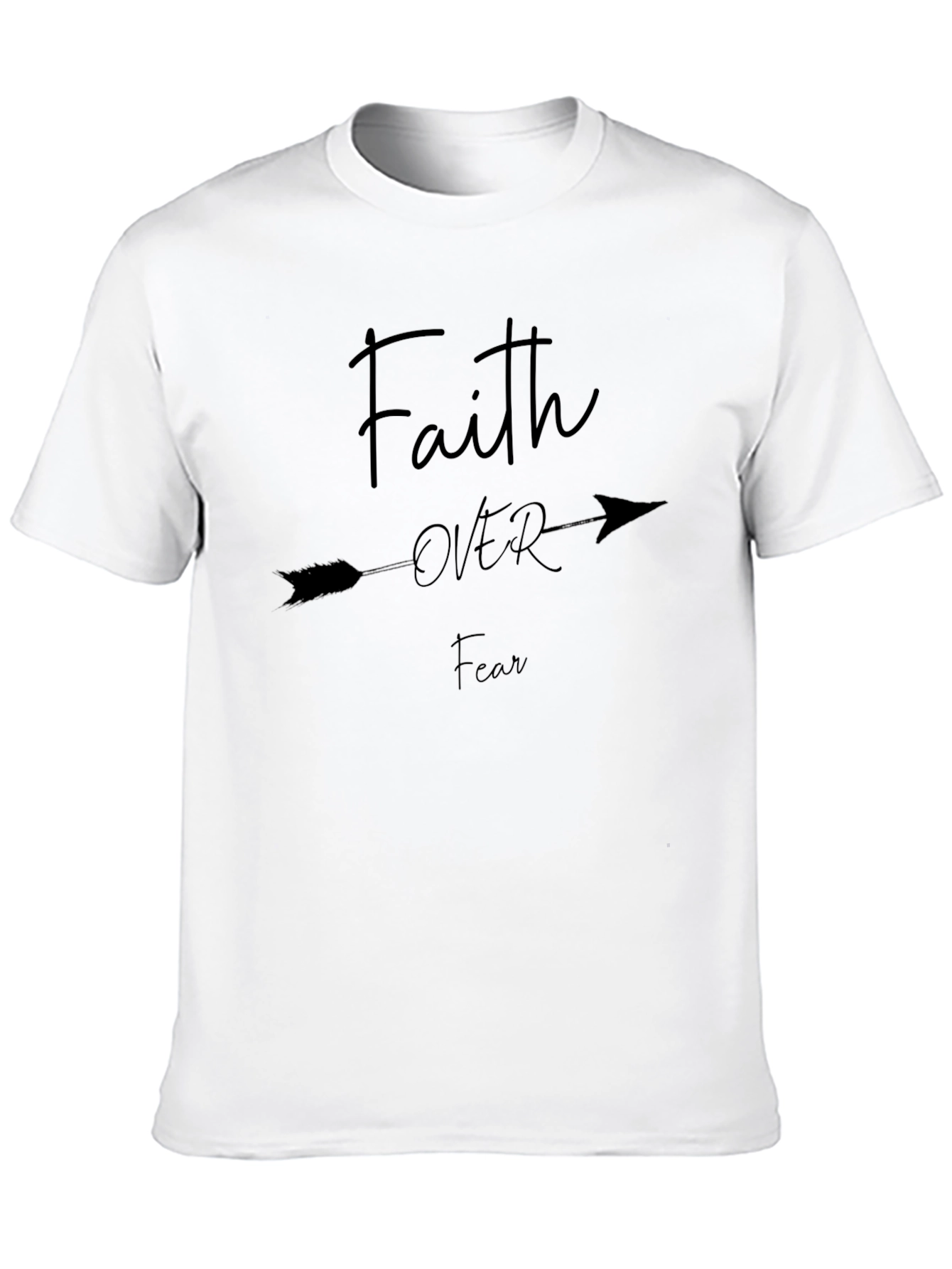 Faith Over Fear Arrow T-Shirt - Religious Graphic Tee