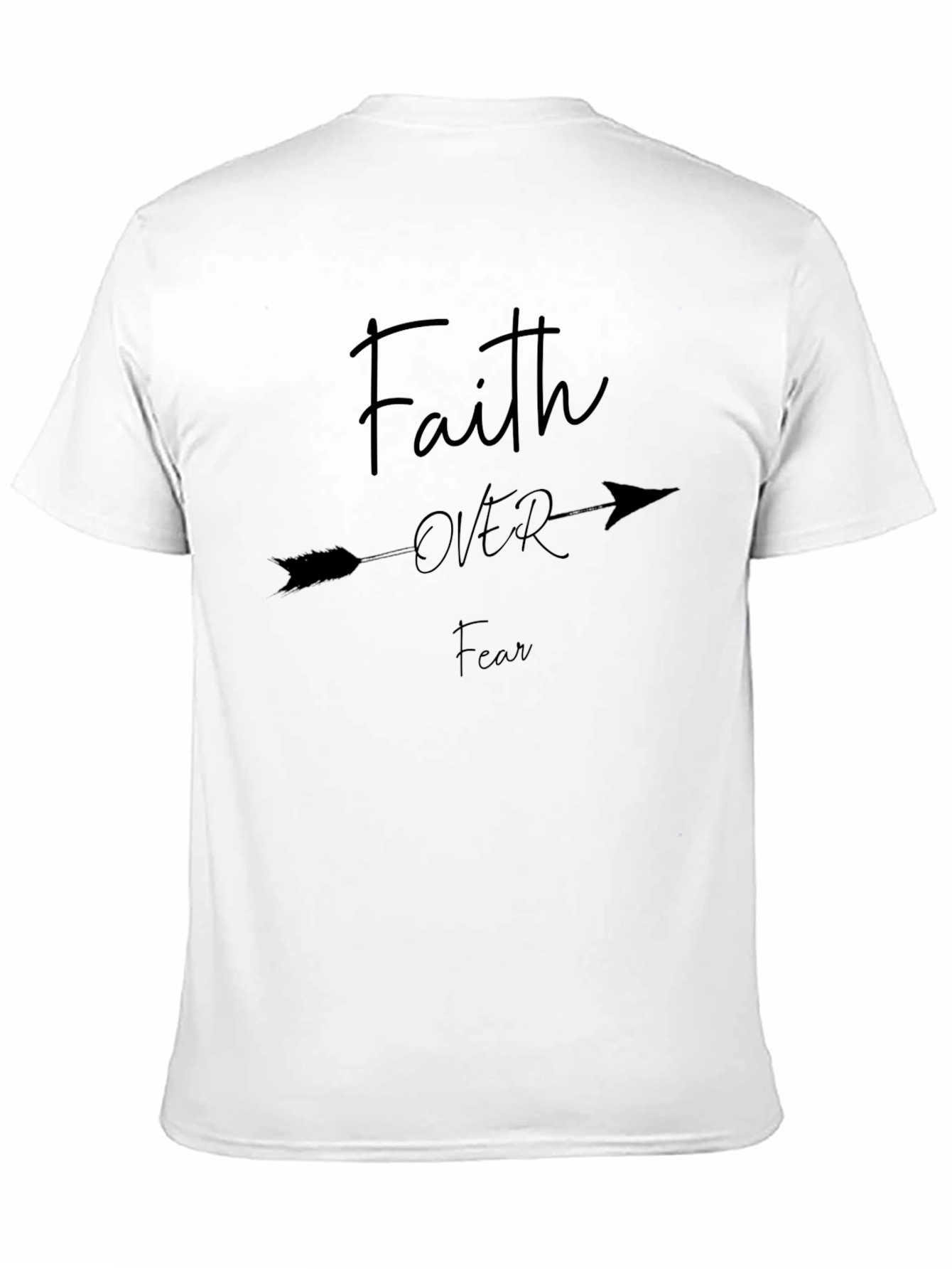 Faith Over Fear Arrow T-Shirt - Religious Graphic Tee