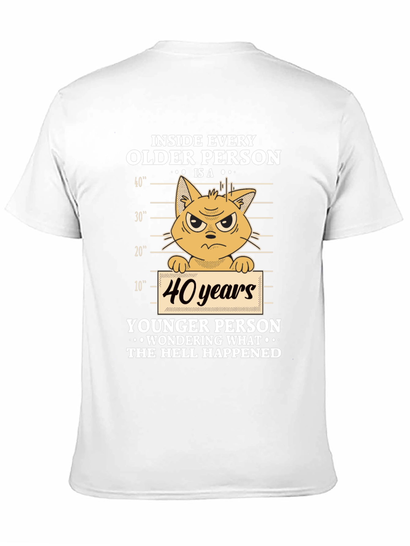 Funny 40th Birthday Cat T-Shirt