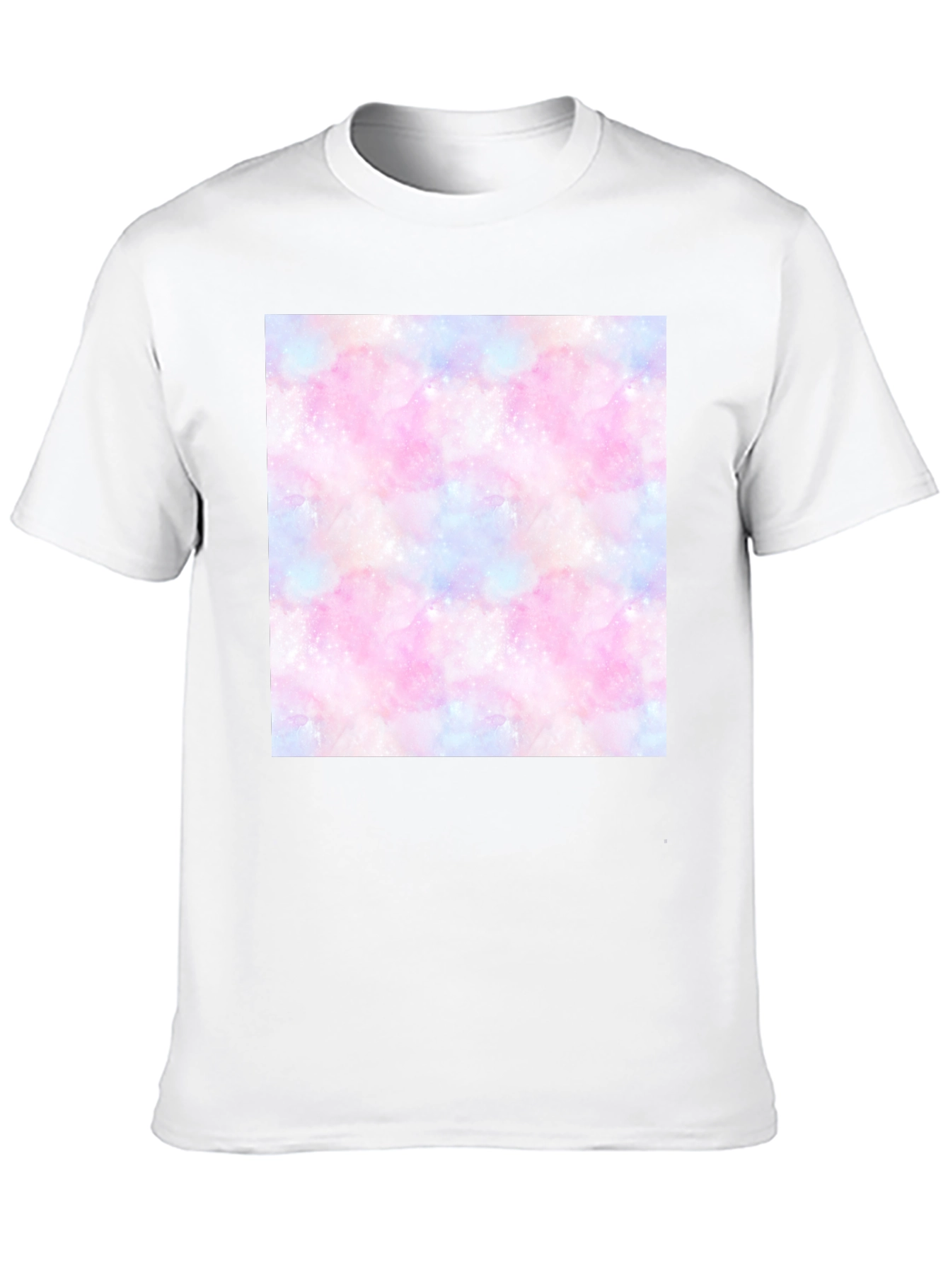 Galaxy Print T-Shirt - Trendy Cotton Blend Tee