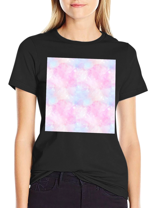 Galaxy Print T-Shirt - Trendy Cotton Blend Tee