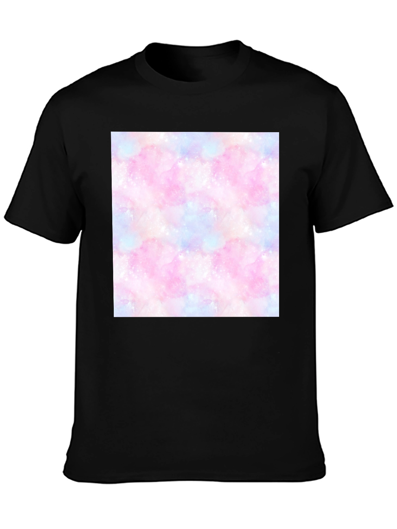 Galaxy Print T-Shirt - Trendy Cotton Blend Tee