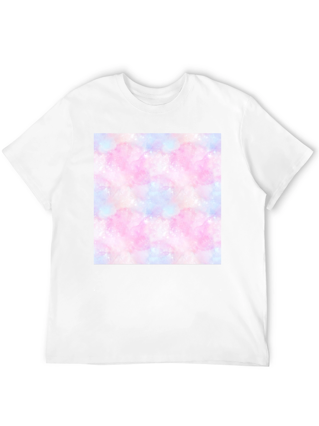 Galaxy Print T-Shirt - Trendy Cotton Blend Tee
